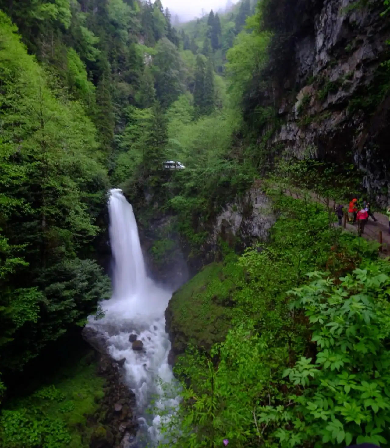 Palovit Şelalesi Rize Fırtına Vadisi'nin en büyük şelalesi