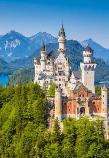 Austrian Alps Tyrol and Neuschwanstein