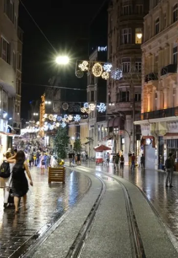 Şehrin Gece Hali - Beyoğlu Galata Pera