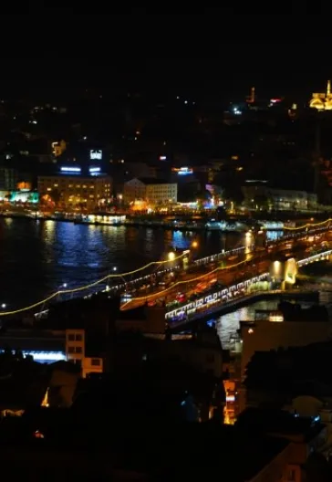Şehrin Gece Hali - Beyoğlu Galata Pera