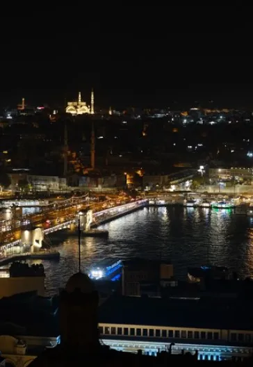 Şehrin Gece Hali - Beyoğlu Galata Pera