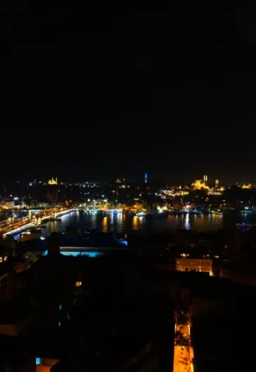 Şehrin Gece Hali - Beyoğlu Galata Pera