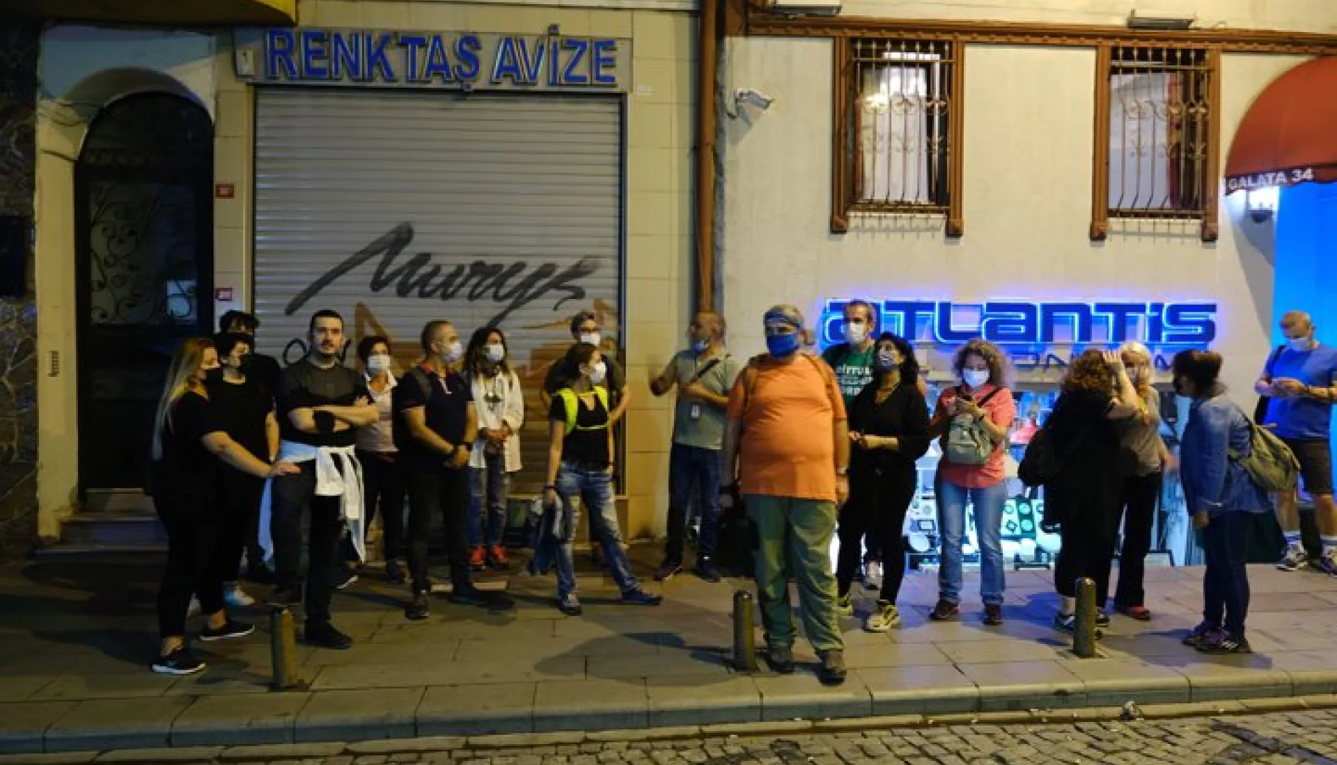 Şehrin Gece Hali - Beyoğlu Galata Pera